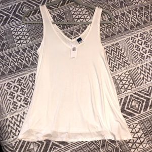 Nwt! White v neck tank!